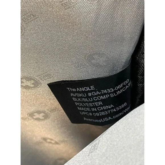 Swiss Gear The Angle padded laptop bag briefcase shoulder strap 16" x 13" black - Picture 6 of 10